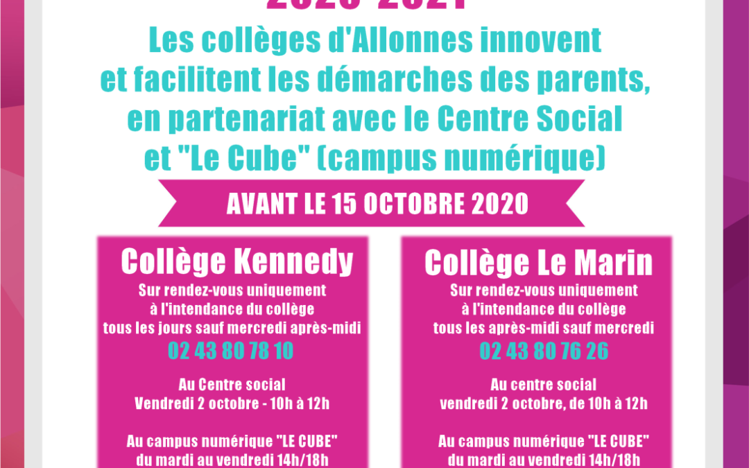 Demande de bourse de collège